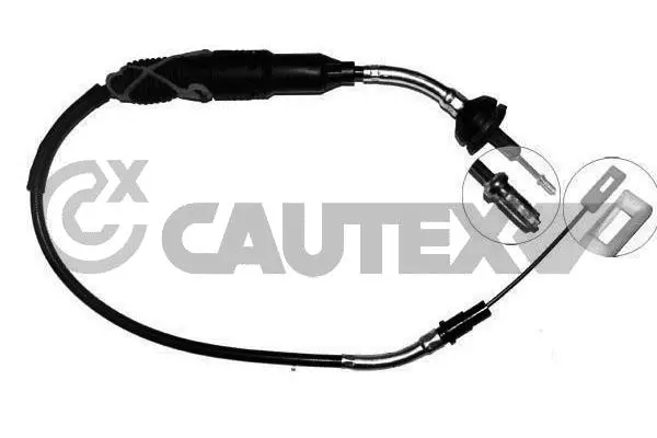 Tirette à câble, commande d'embrayage CAUTEX 460040
