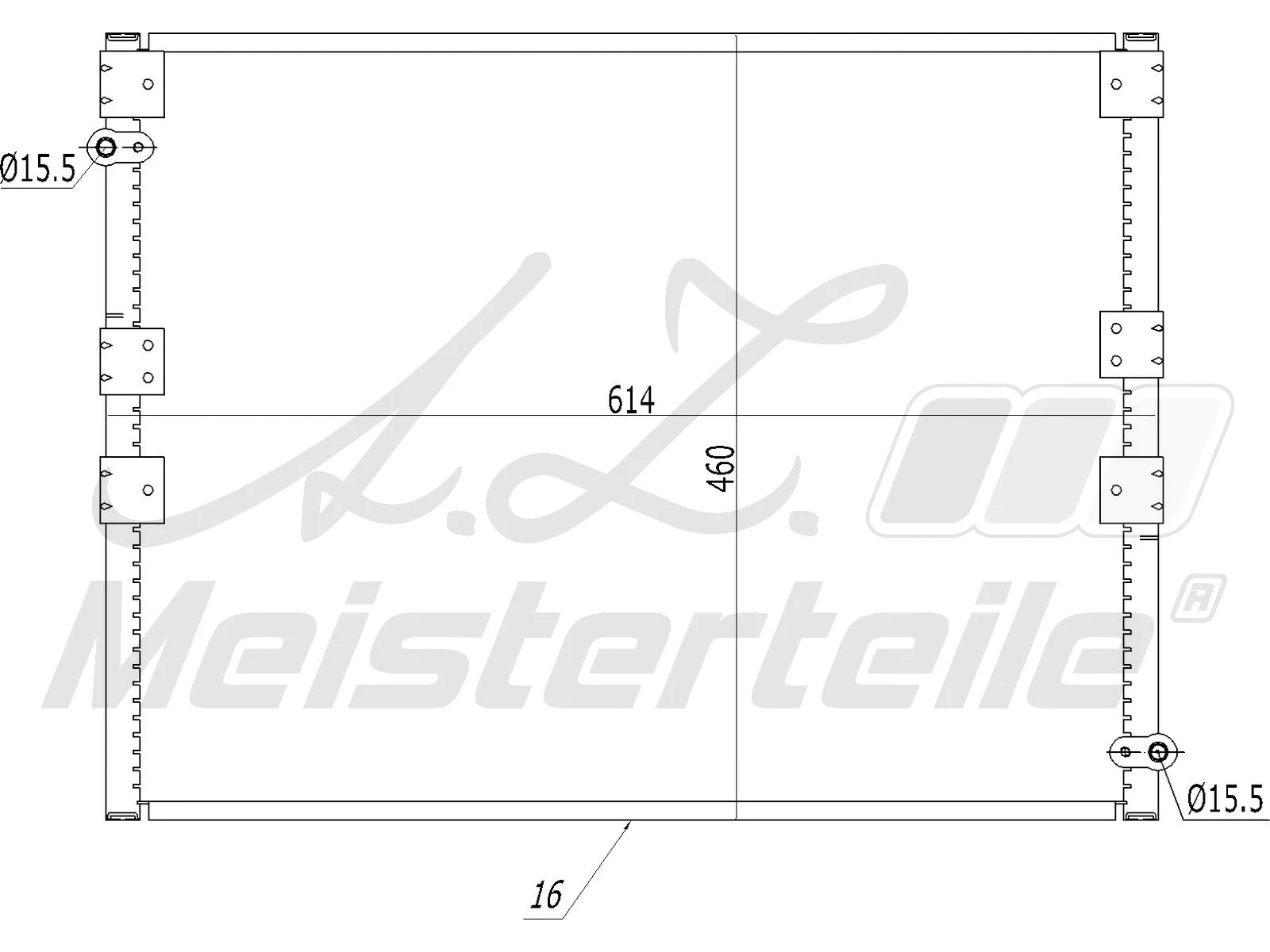 Condenseur, climatisation A.Z. Meisterteile AZMT-45-030-1090
