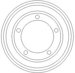 Tambour de frein ABTEX BDM911