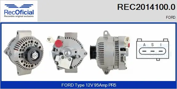 Alternateur RECOFICIAL REC2014100.0
