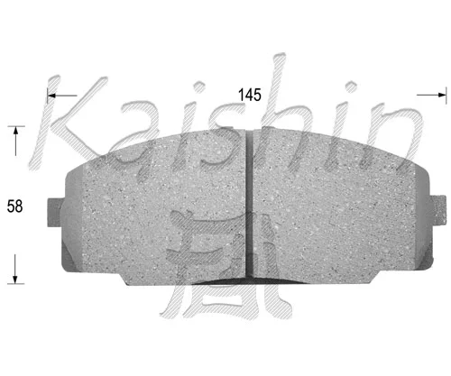 Kit de plaquettes de frein, frein à disque KAISHIN FK2104