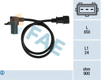 Capteur d'angle, vilebrequin FAE 79037
