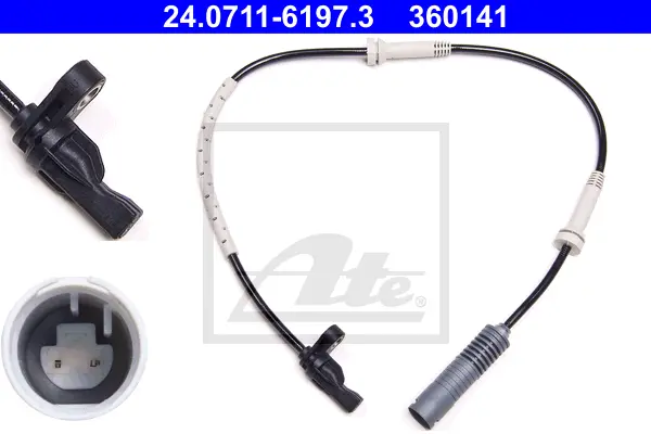 Capteur, vitesse de roue ATE-APAC 24.0711-6197.3