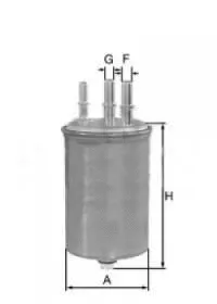 Filtre à carburant UNIFLUX FILTERS XN1001