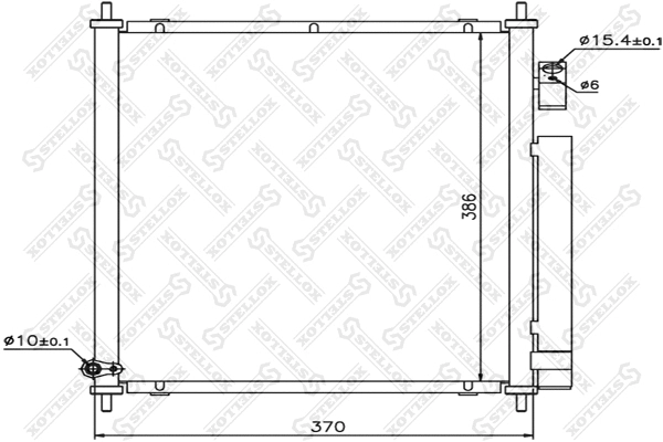 Condenseur, climatisation STELLOX 10-45431-SX
