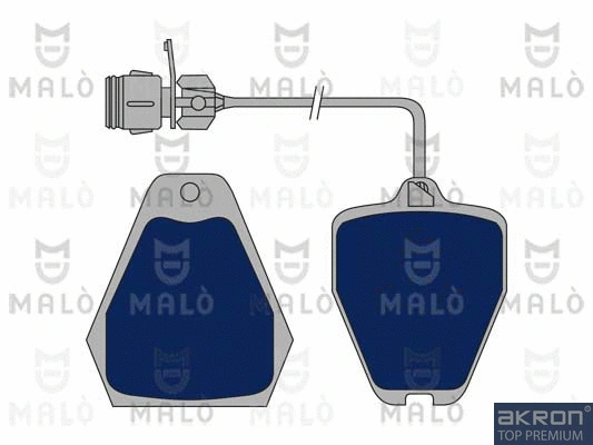 Kit de plaquettes de frein, frein à disque AKRON-MALÒ 1050768