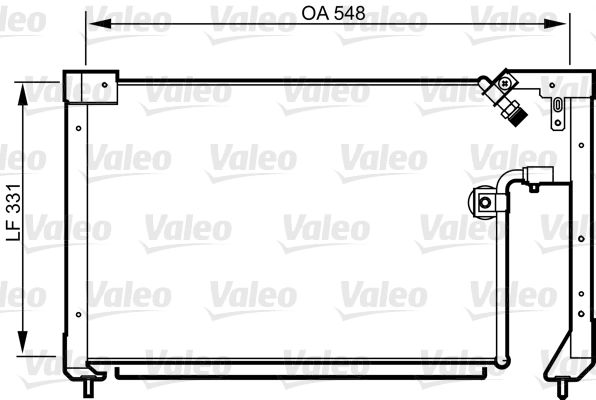 Condenseur, climatisation VALEO 814278