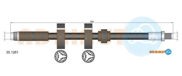 Flexible de frein ADRIAUTO 35.1261
