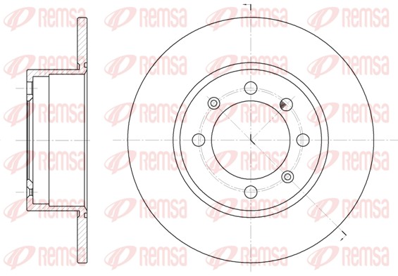 Disque de frein REMSA 6248.00