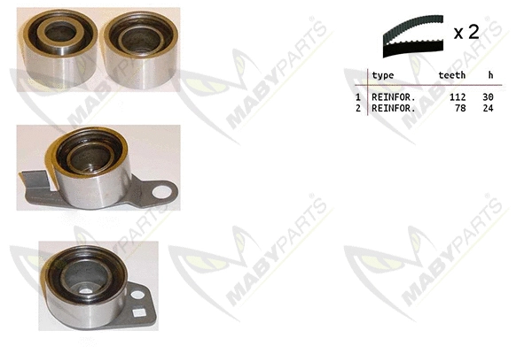 Kit de courroie crantée MABYPARTS OBK010259