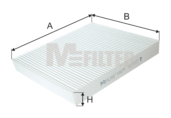 Filtre, air de l'habitacle MFILTER K 9177