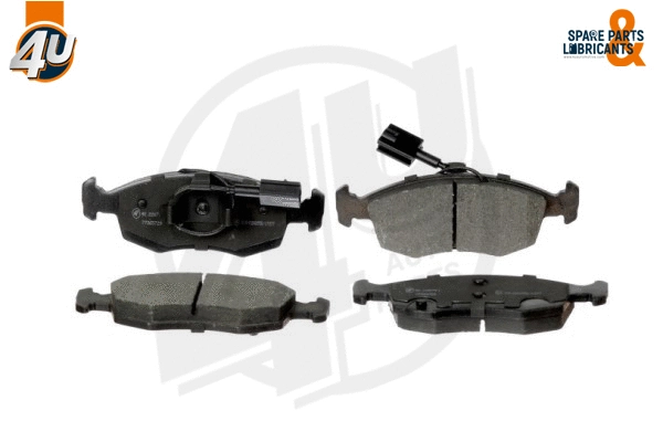 Kit de plaquettes de frein, frein à disque 4U Autoparts 22677FT