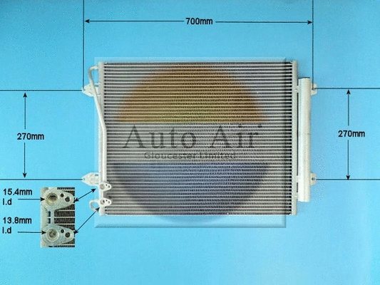 Condenseur, climatisation AUTO AIR GLOUCESTER 16-1322