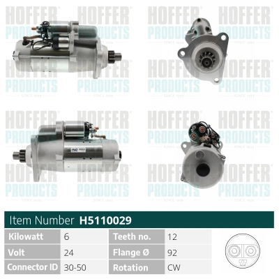 Démarreur HOFFER H5110029