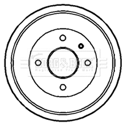 Tambour de frein BORG & BECK BBR7091