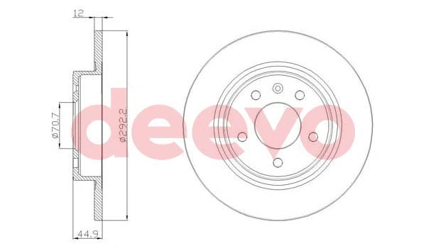 Disque de frein DEEVO BD22860