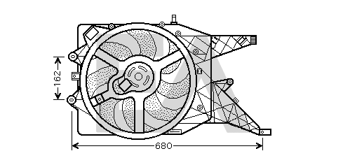 Ventilateur, refroidissement du moteur EACLIMA 33V54014