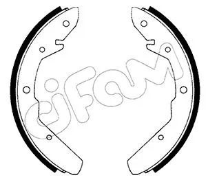 Jeu de mâchoires de frein CIFAM 153-461