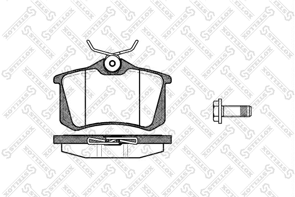 Kit de plaquettes de frein, frein à disque STELLOX 274 005B-SX