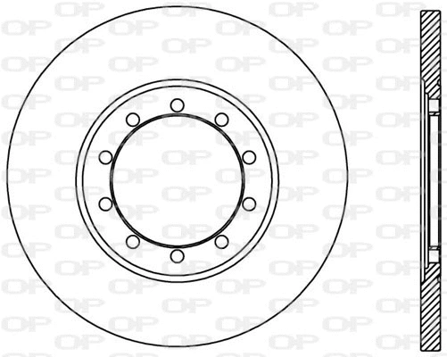 Disque de frein OPEN PARTS BDA2436.10