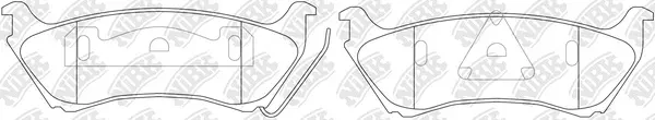 Kit de plaquettes de frein, frein à disque NiBK PN0144