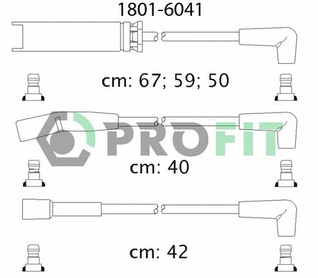 Kit de câbles d'allumage PROFIT 1801-6041