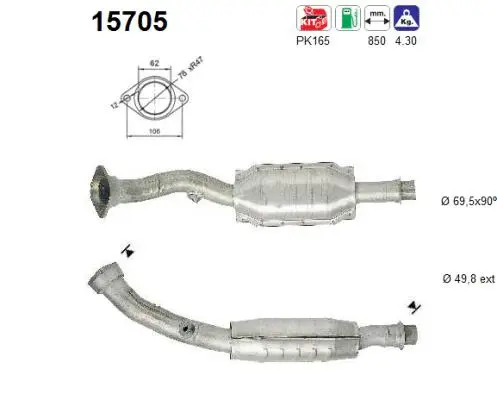 Catalyseur AS 15705