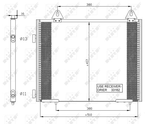 Condenseur, climatisation NRF 35351