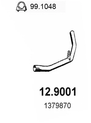 Tuyau d'échappement ASSO 12.9001