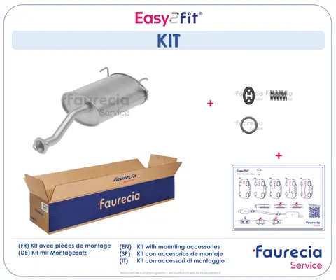 Silencieux arrière Faurecia FS33408