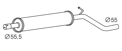 Silencieux avant VEGAZ GmbH SES-178