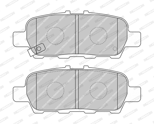 Kit de plaquettes de frein, frein à disque FERODO FDB4756-D