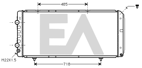 Radiateur, refroidissement du moteur EACLIMA 31R55034