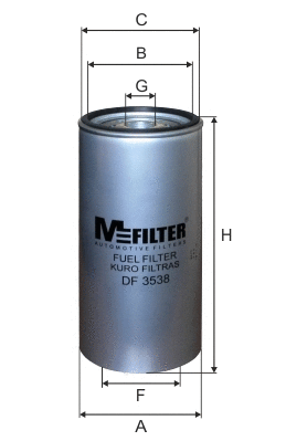 Filtre à carburant MFILTER DF 3538