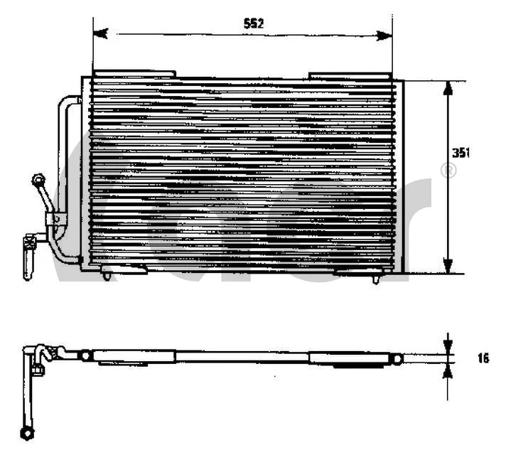 Condenseur, climatisation ACR 300447