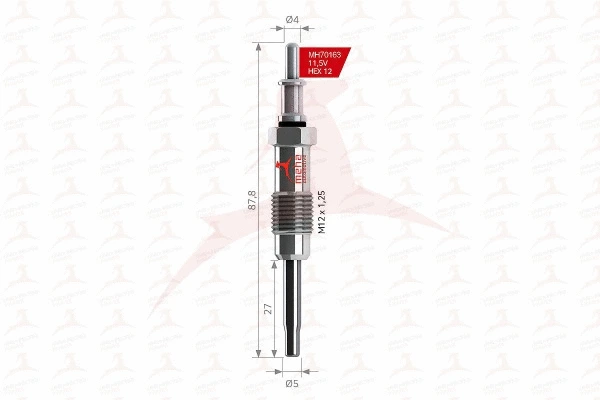 Bougie de préchauffage MEHA AUTOMOTIVE MH70163