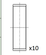Coussinet de tête de bielle FAI AutoParts BB2073-STD
