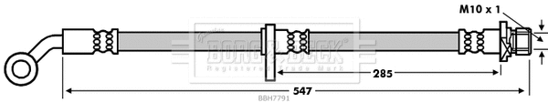 Flexible de frein BORG & BECK BBH7791