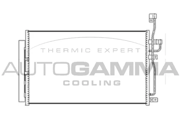 Condenseur, climatisation AUTOGAMMA 104449