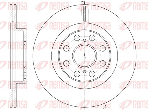 Disque de frein REMSA 6961.10