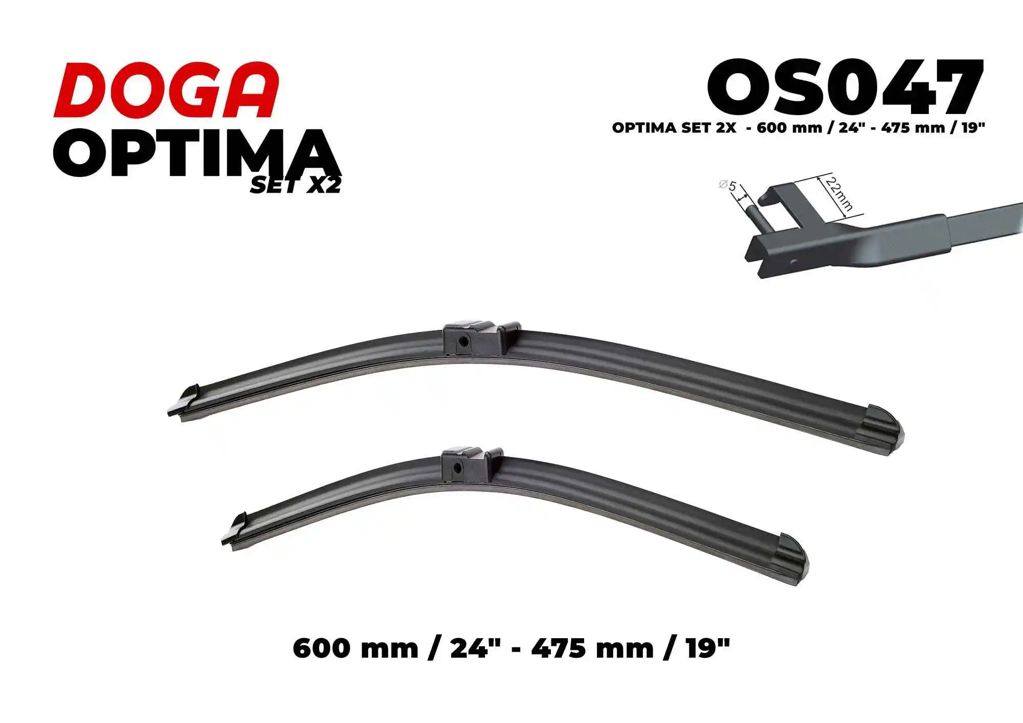 Balai d'essuie-glace DOGA OS047