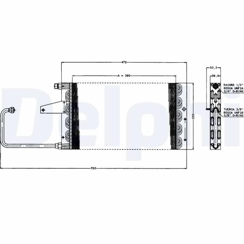 Condenseur, climatisation DELPHI TSP0225156