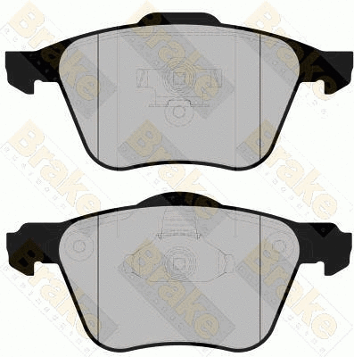 Kit de plaquettes de frein, frein à disque Brake ENGINEERING PA1696