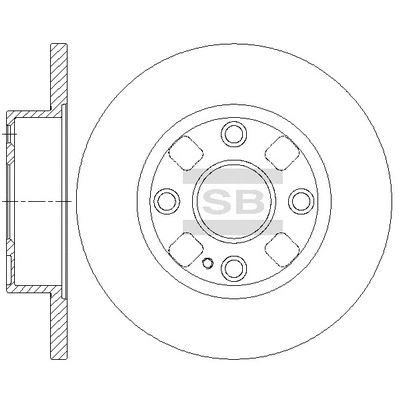 Disque de frein Hi-Q SD4445