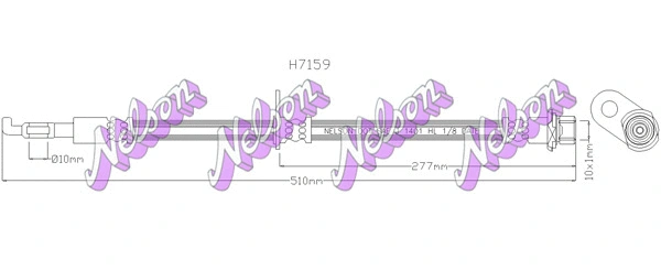 Flexible de frein KAWE H7159