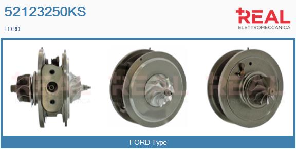 Groupe carter, turbocompresseur REAL 52123250KS