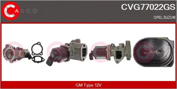 Vanne EGR CASCO CVG77022GS