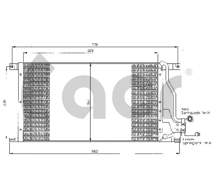 Condenseur, climatisation ACR 300428