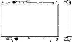Radiateur, refroidissement du moteur SAKURA Automotive 3321-1010