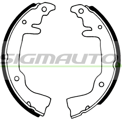 Jeu de mâchoires de frein SIGMAUTO SFA371